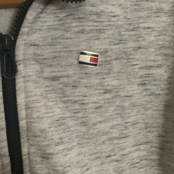 Tommy Hilfiger Zip-Up Gray Sweater - Picture 3 of 8